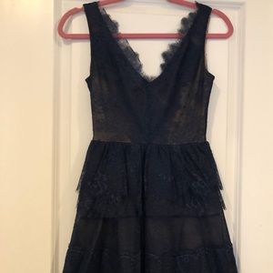 BCBG NAVY LACE DRESS